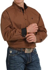 Cinch Mens Cinch Long Sleeve Copper Chocolate Print Western Button Shirt