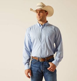 Ariat Ariat Mens Light Blue 360 Airflow Classic Fit Long Sleeve Western Button Shirt * Big & Tall