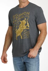 Cinch Mens Cinch Charcoal Short Sleeve Cinch Saloon T Shirt
