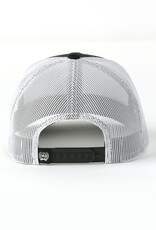 Cinch Cinch Black Flag Logo With White Mesh Snapback Trucker Ball Cap