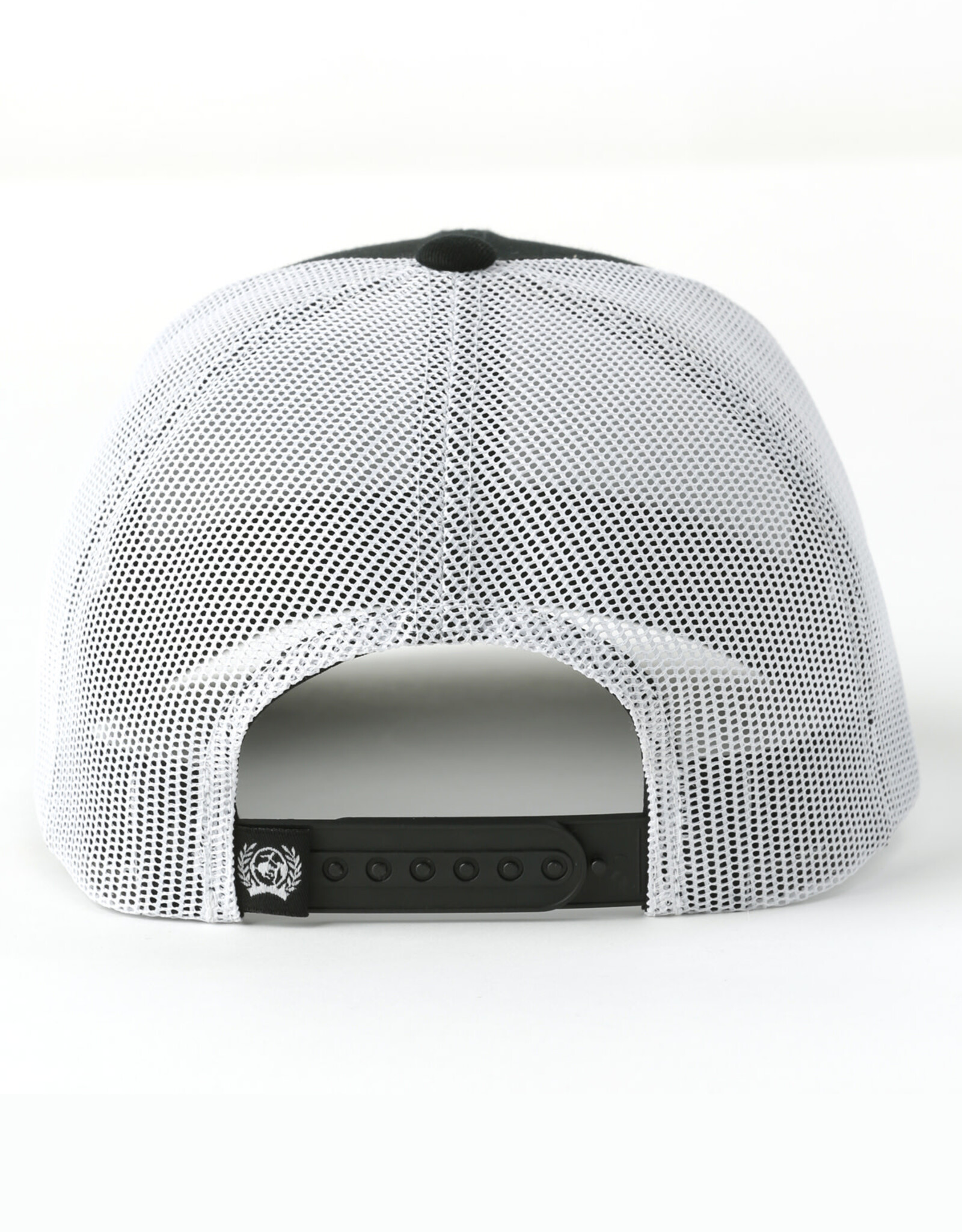 Cinch Cinch Black Flag Logo With White Mesh Snapback Trucker Ball Cap