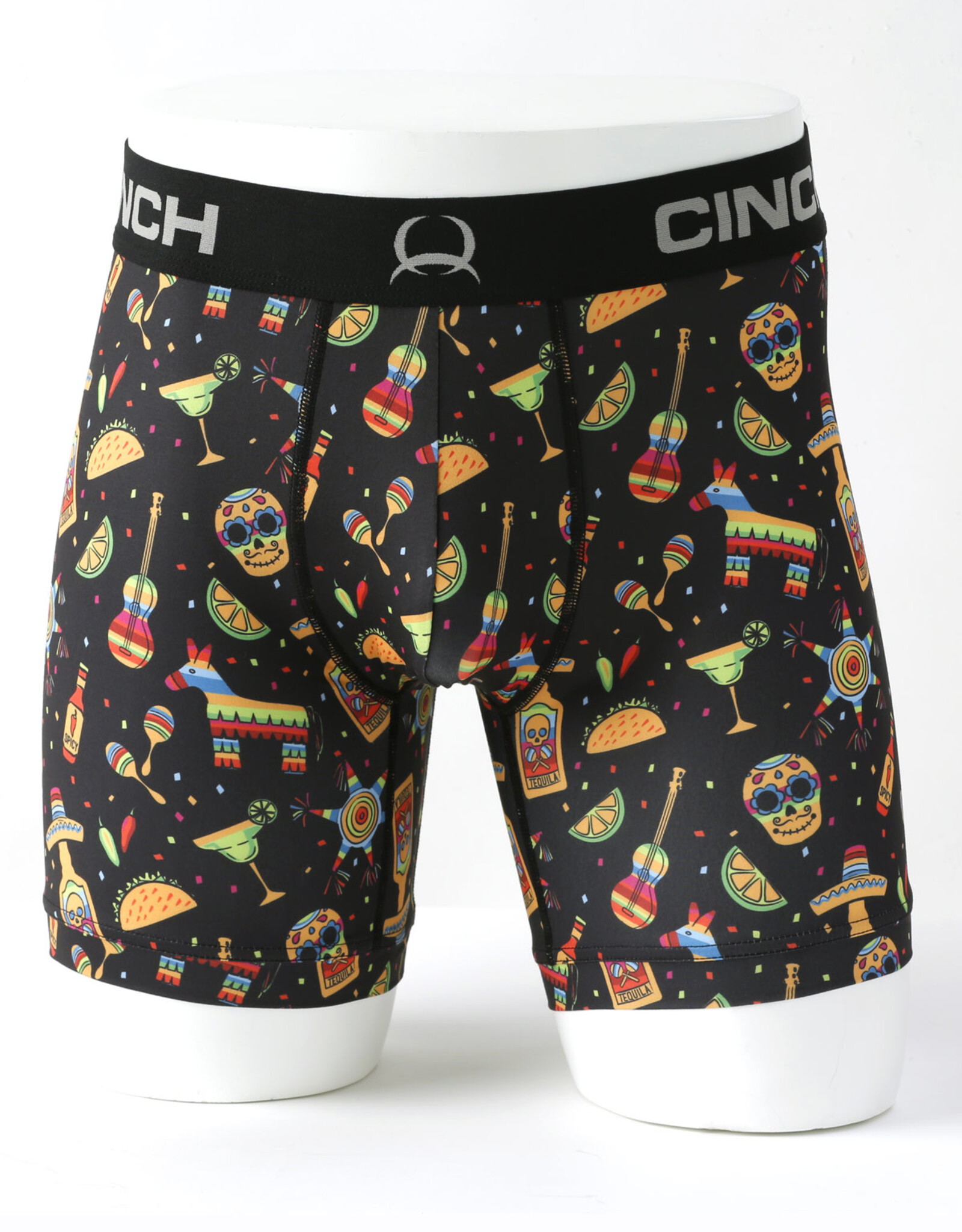 Cinch Mens Cinch Boxer Briefs 6" Taco Fiesta