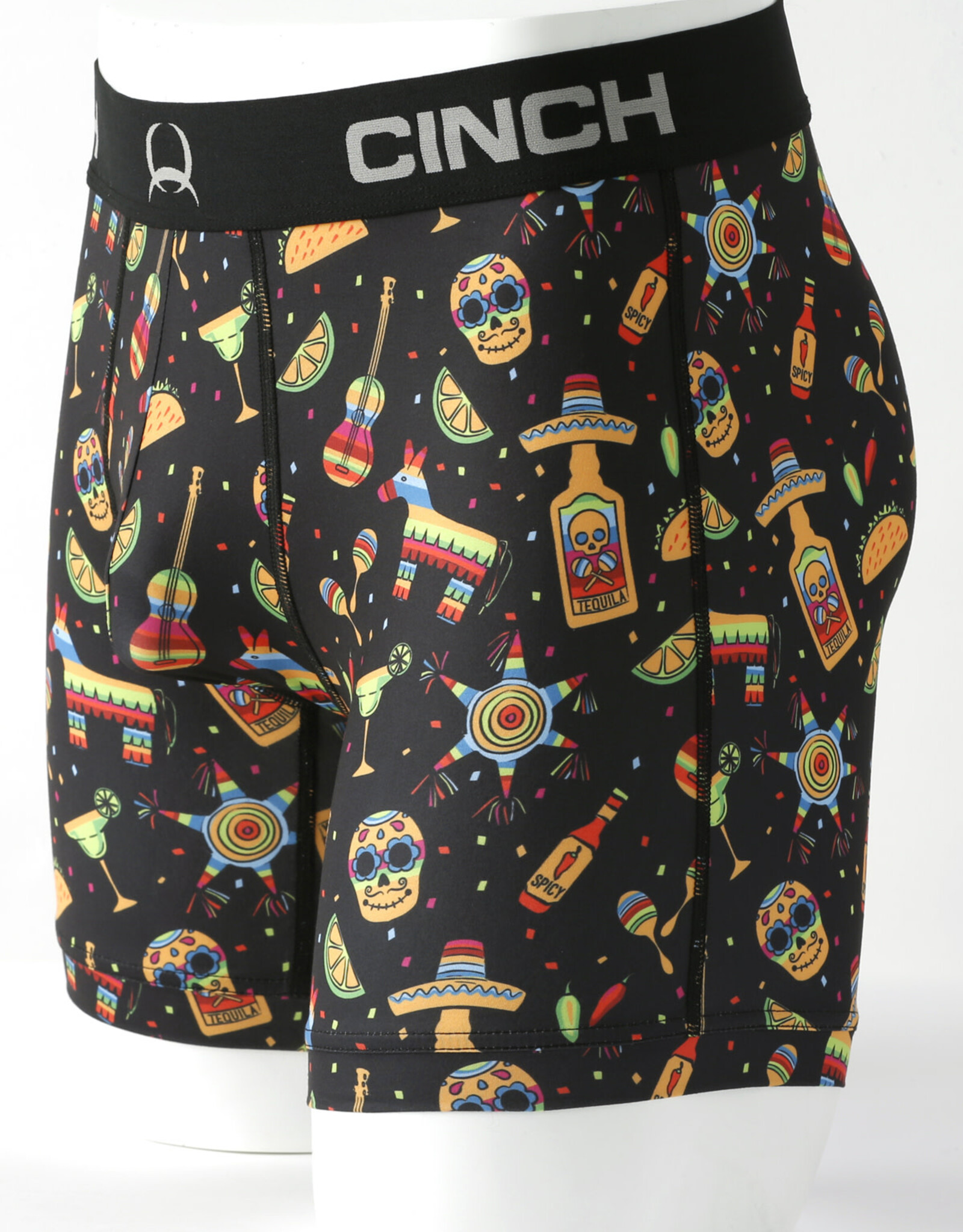 Cinch Mens Cinch Boxer Briefs 6" Taco Fiesta