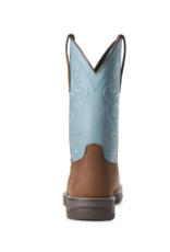 Ariat Ariat Womens Anthem Composite Wide Square Toe Western Boot Latigo Brown Artic Ice Blue