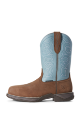 Ariat Ariat Womens Anthem Composite Wide Square Toe Western Boot Latigo Brown Artic Ice Blue