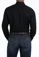 Cinch Mens Modern Fit Cinch Long Sleeve Solid Black Button Down Western Shirt