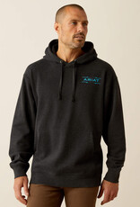 Ariat Ariat Mens Heather Black Diamond Aztec Canyon Brushed Fleece Hoodie