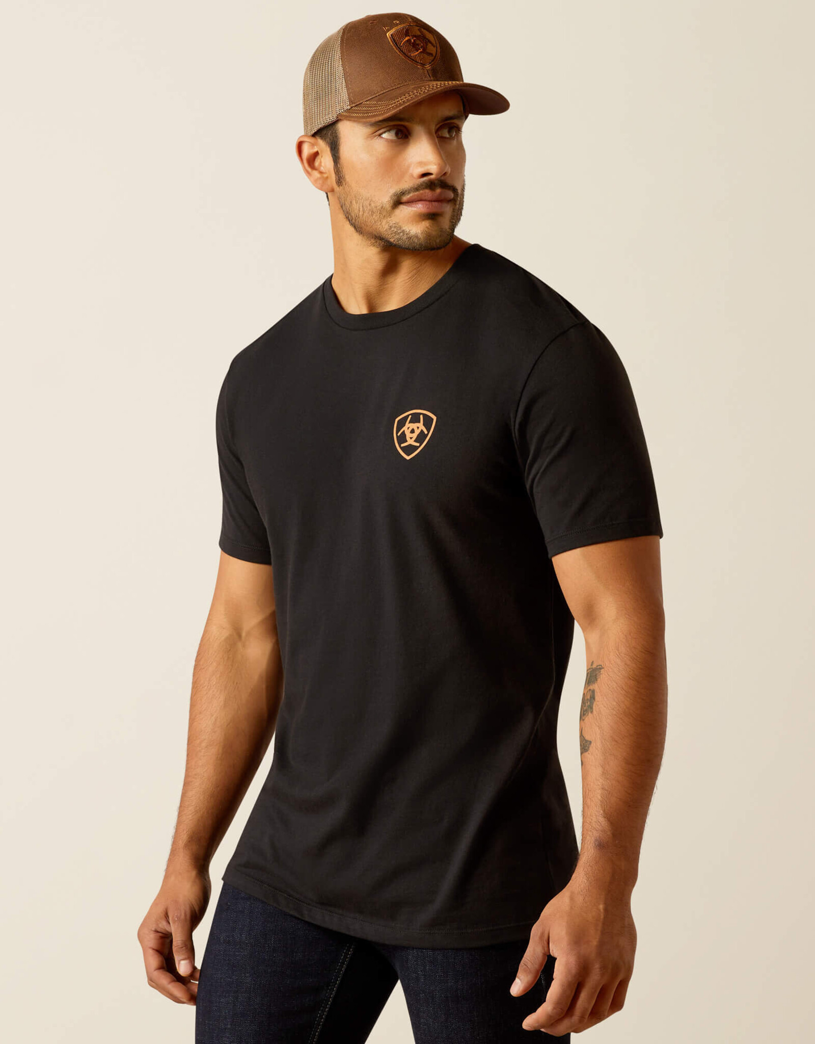 Ariat Ariat Mens Eagle Freedom Black Short Sleeve T Shirt