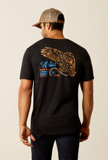 Ariat Ariat Mens Eagle Freedom Black Short Sleeve T Shirt