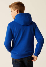 Ariat Boys Ariat Logo Flag Screen Print Royal Blue Hooded Sweatshirt