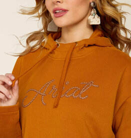 Ariat Womens Ariat Roped Logo Roasted Pecan Essential Hoodie * Plus Sizes Available