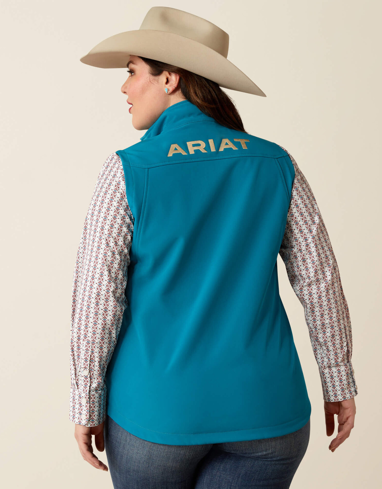 Ariat Ariat Tek Womens Turquoise Ranch Fleece Lined TEAM Softshell Vest ~ Size S - 3X