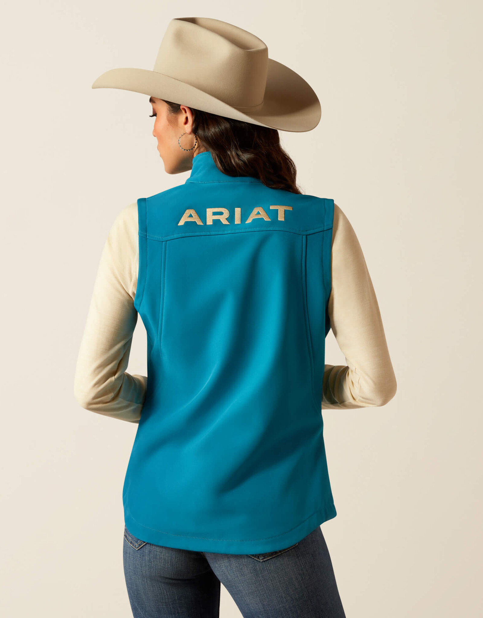 Ariat Ariat Tek Womens Turquoise Ranch Fleece Lined TEAM Softshell Vest ~ Size S - 3X