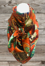 Dusti Rhoads Wild As You 100% Silk 36x36 Wild Rag