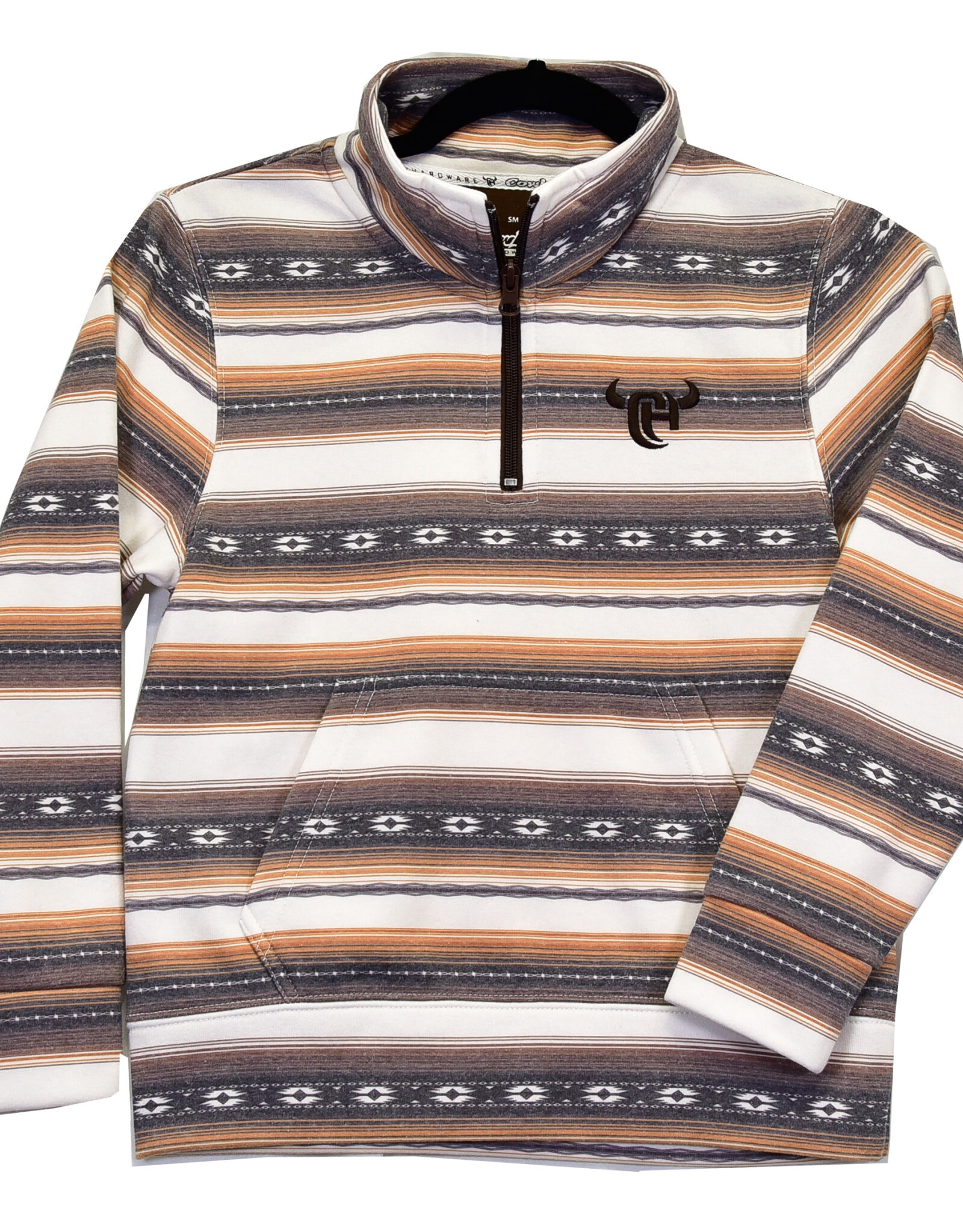 Cowboy Hardware Infant Toddler Rust Aztec Quarter Zip Pullover