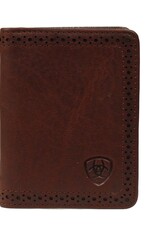 Ariat Ariat Bi Fold Brown Distressed Flipcase Wallet