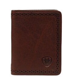 Ariat Ariat Bi Fold Brown Distressed Flipcase Wallet