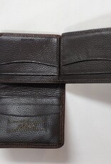 Ariat Ariat Distressed Brown Bi Fold Flip Case Wallet with Metal Ariat Shield