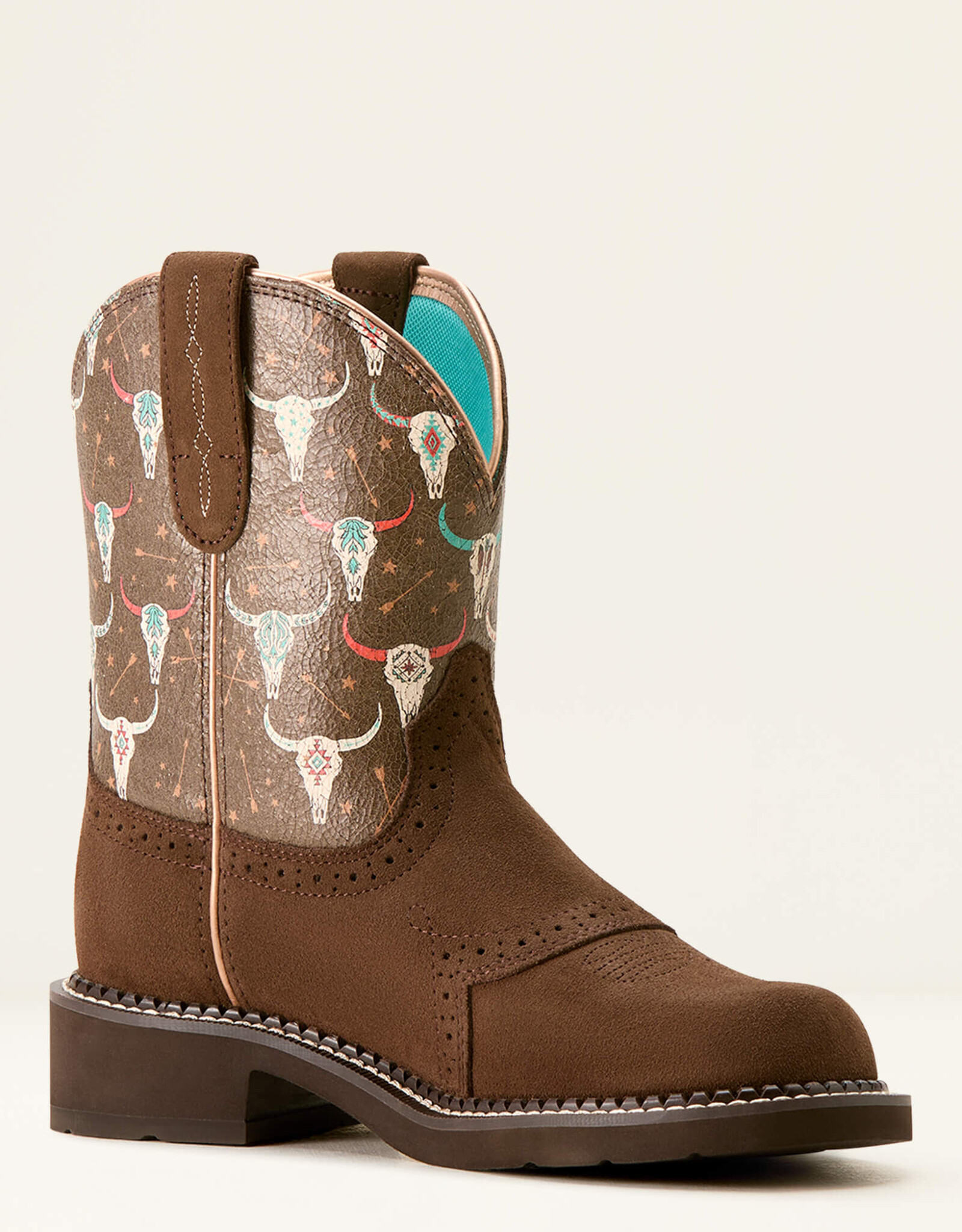 Ariat Womens Ariat Boho Skull Fatbaby Heritage Farrah Western Boot