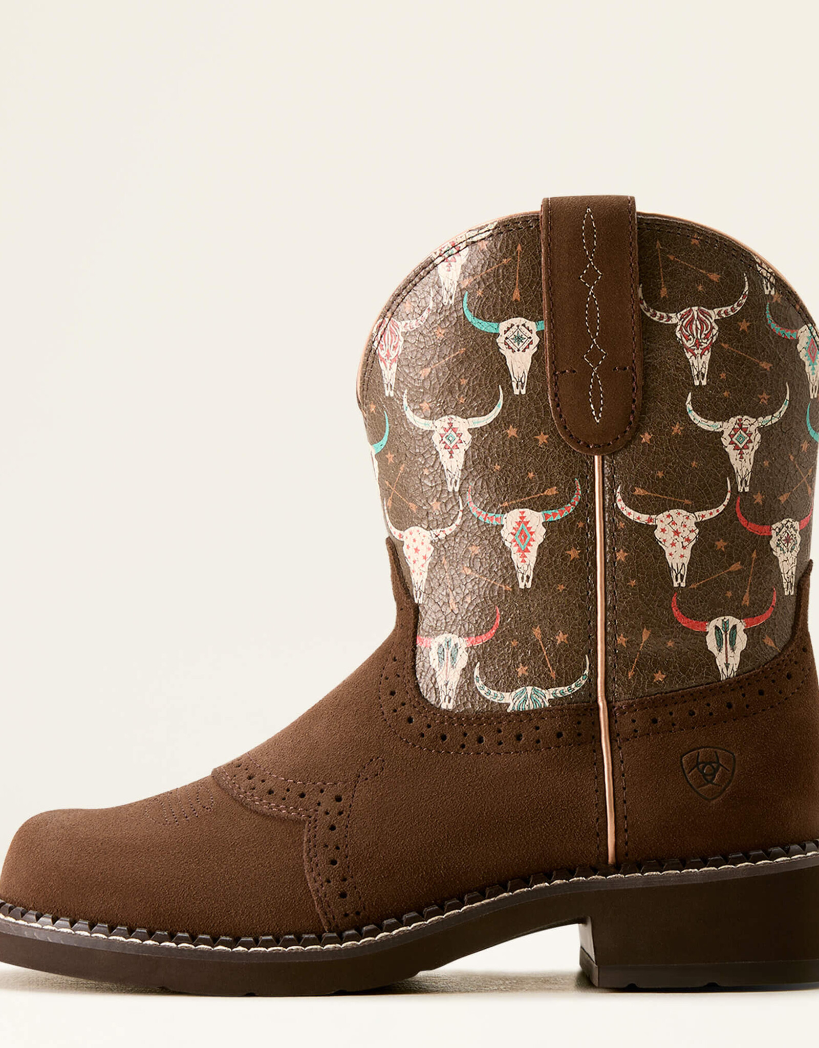 Ariat Womens Ariat Boho Skull Fatbaby Heritage Farrah Western Boot