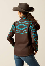 Ariat Ariat Womens Aurora Softshell Concealed Carry Peoria Turquoise Chocolate Fleece Lined Jacket