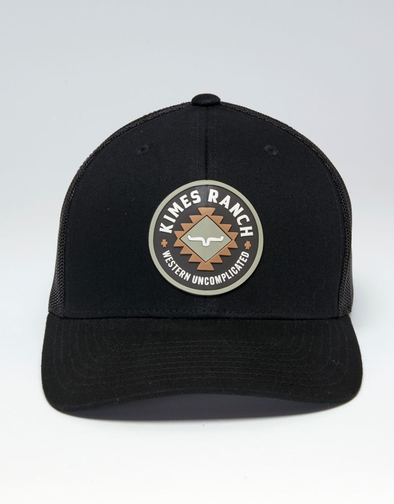 Kimes Black Vaughn Trucker Mesh Snap Back Ball Cap