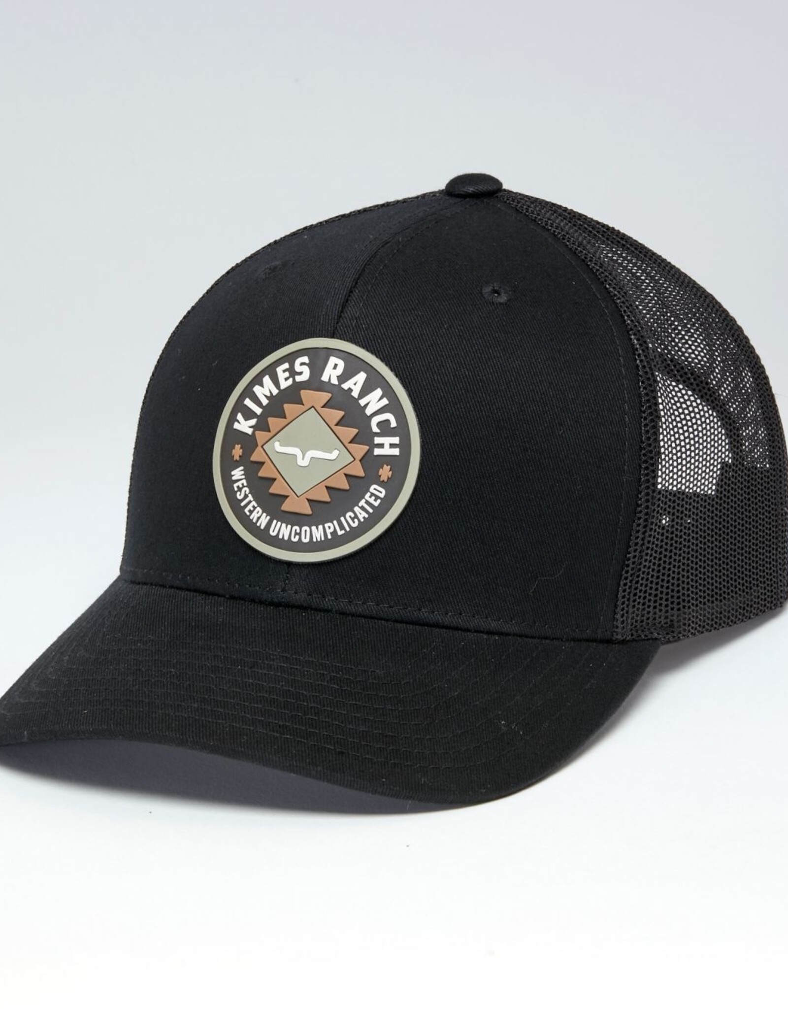 Kimes Black Vaughn Trucker Mesh Snap Back Ball Cap