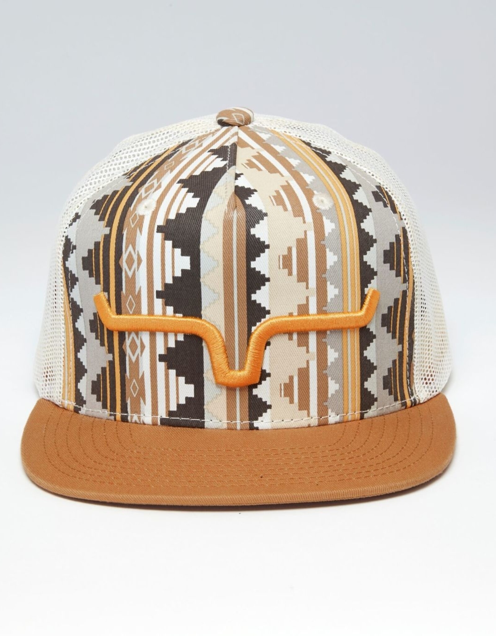 Kimes WW Brown Aztec Sorocco Trucker Mesh Snap Back Ball Cap