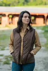 Womens Outback Chocolate Brown Quilted Barn Vest ~ M - 3X
