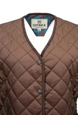 Womens Outback Chocolate Brown Quilted Barn Vest ~ M - 3X