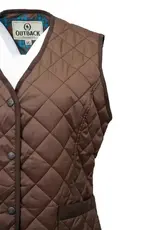 Womens Outback Chocolate Brown Quilted Barn Vest ~ M - 3X