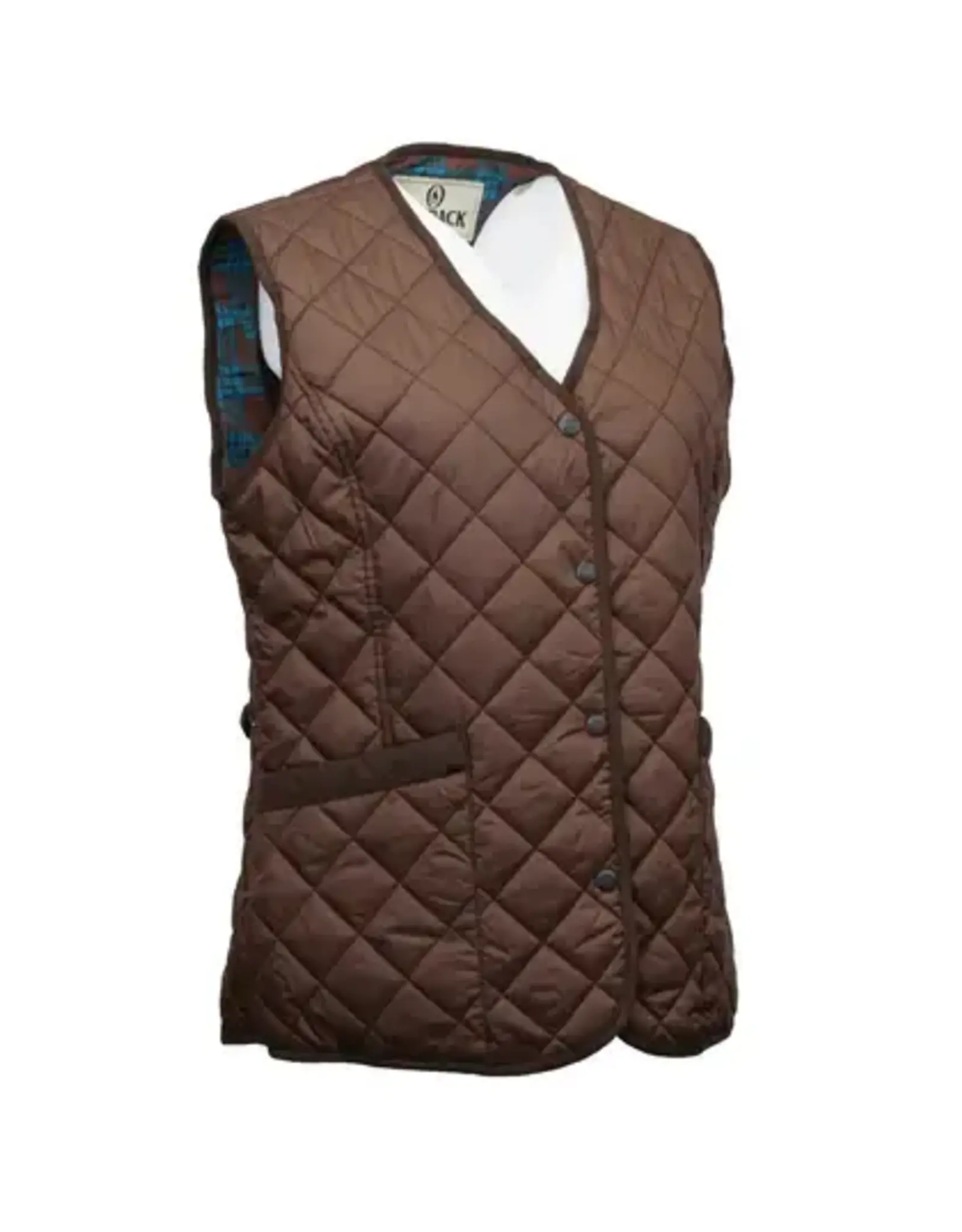 Womens Outback Chocolate Brown Quilted Barn Vest ~ M - 3X