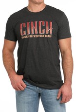 Cinch Mens Cinch Charcoal Grey Short Sleeve T Shirt