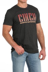 Cinch Mens Cinch Charcoal Grey Short Sleeve T Shirt