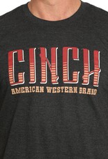 Cinch Mens Cinch Charcoal Grey Short Sleeve T Shirt