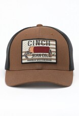 Cinch Cinch Brown Shotgun Shell Patch Black Mesh Snapback Trucker Ball Cap