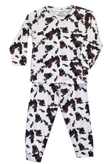Infant Toddler Moody Cow Print Pajamas Two Piece Playset