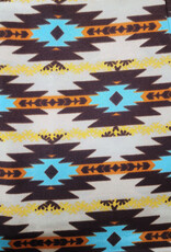 Wild Rag 100% Silk Tan Southwest Aztec 33x33