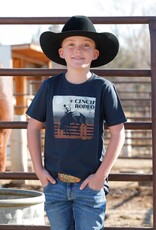 Cinch Boys Cinch Rodeo Arena Navy Short Sleeve T Shirt