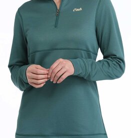 Cinch Womens Green Cinch Quarter Zip Pullover