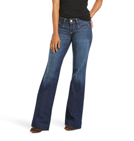 Ariat Ariat Womens Mid Rise Stretch Dark Pacific Trouser Jean