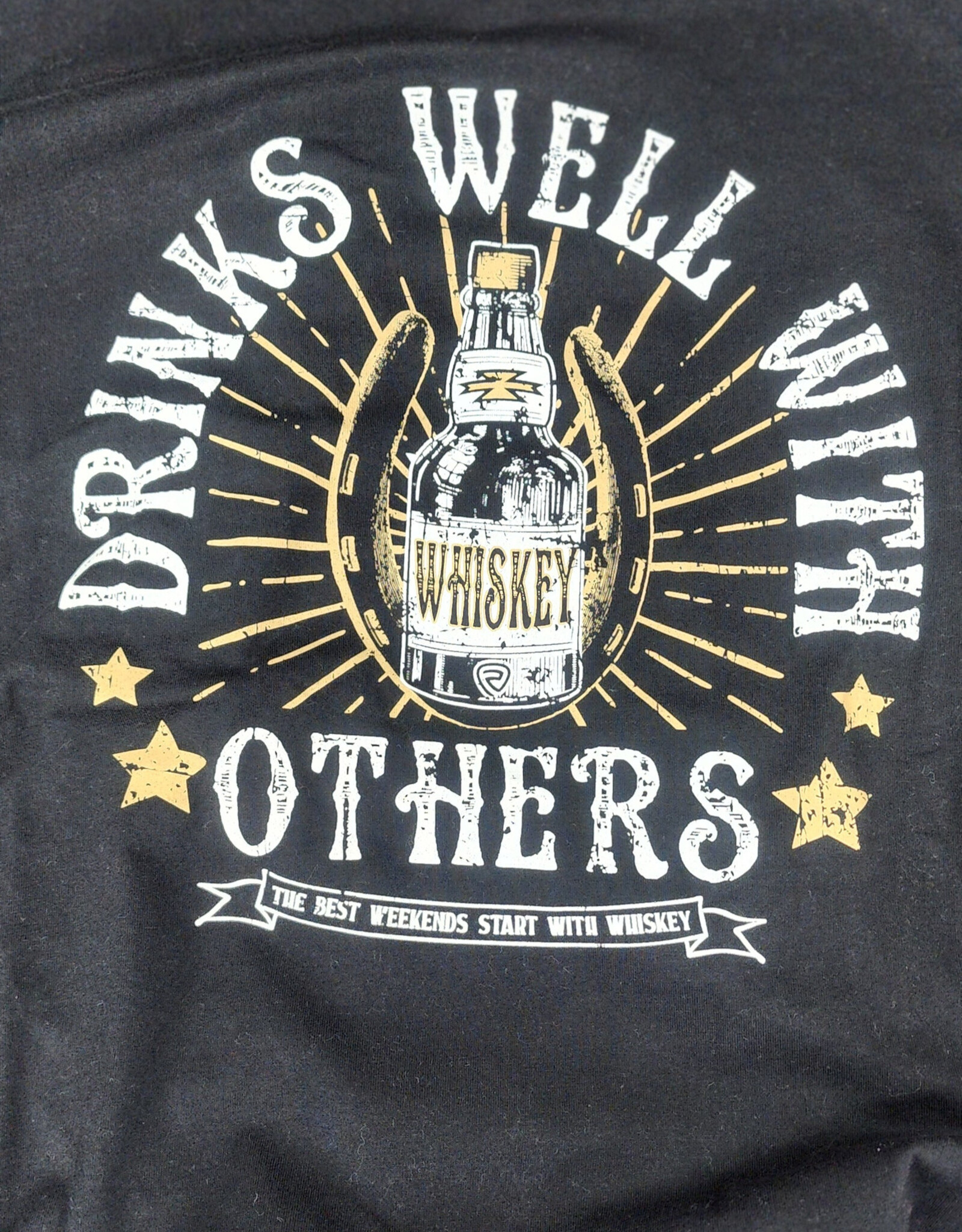 Rock & Roll Black Whiskey Weekend Graphic Short Sleeve T Shirt