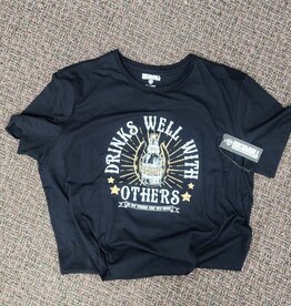 Rock & Roll Black Whiskey Weekend Graphic Short Sleeve T Shirt
