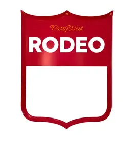 Party West Rodeo Back Number Dinner Plates (Set of 8)
