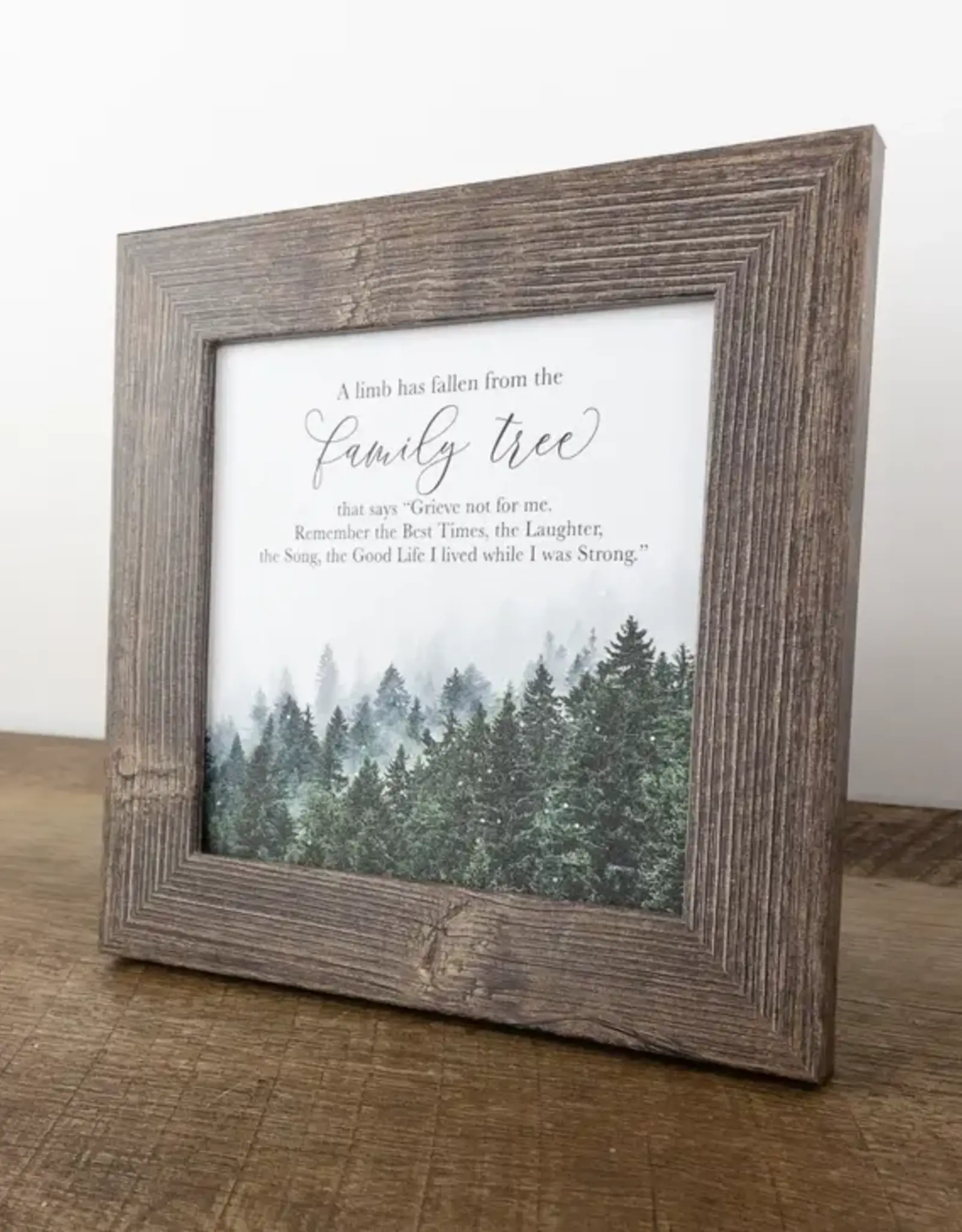 Summer Snow Art A Limb Had Fallen From The Family Tree 8X8 Framed Picture