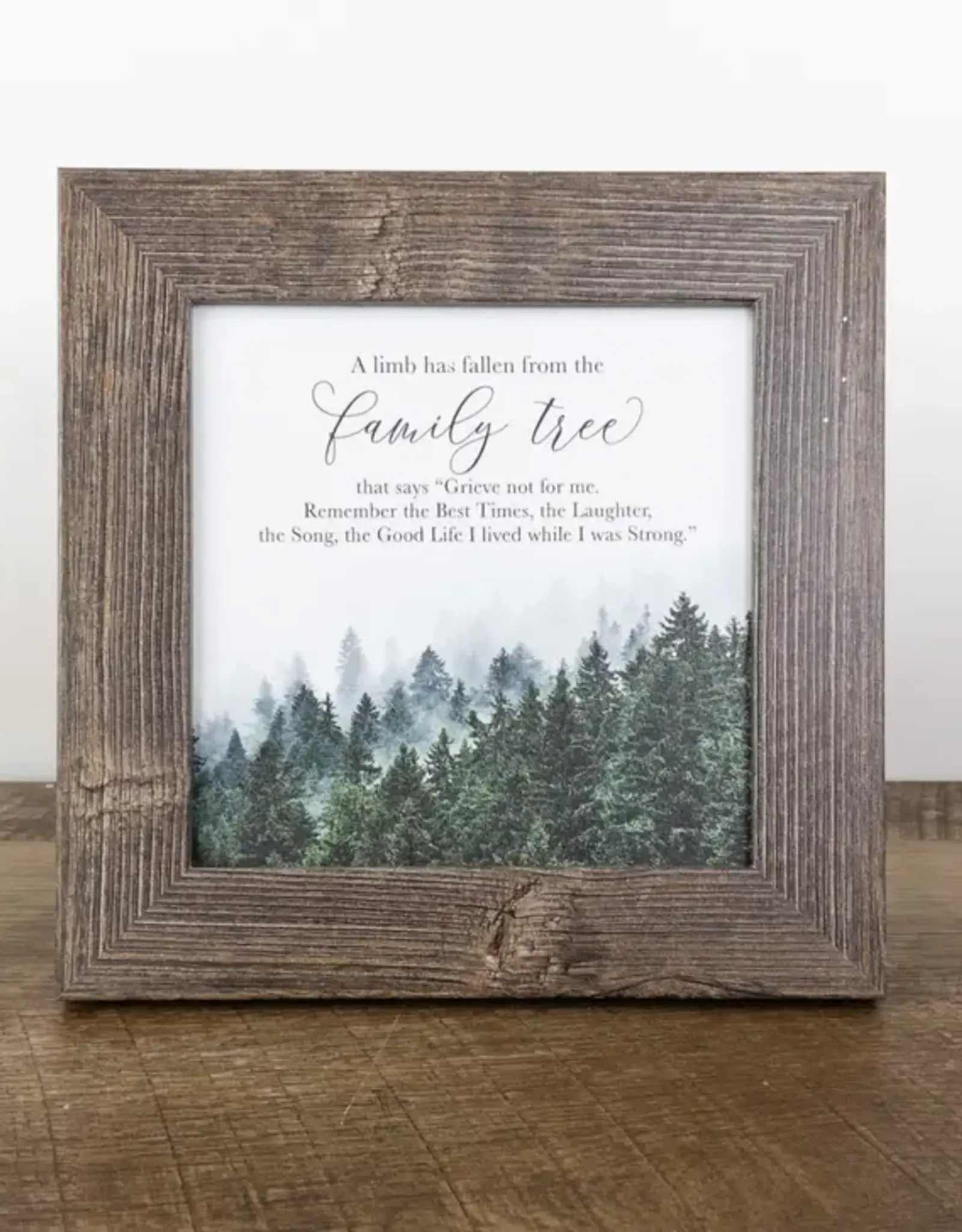 Summer Snow Art A Limb Had Fallen From The Family Tree 8X8 Framed Picture