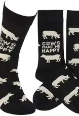 P Graham Dunn Cows Make Me Happy Socks
