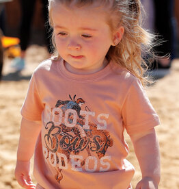 Boots Bows & Rodeos Girls Toddler Short Sleeve Shirt