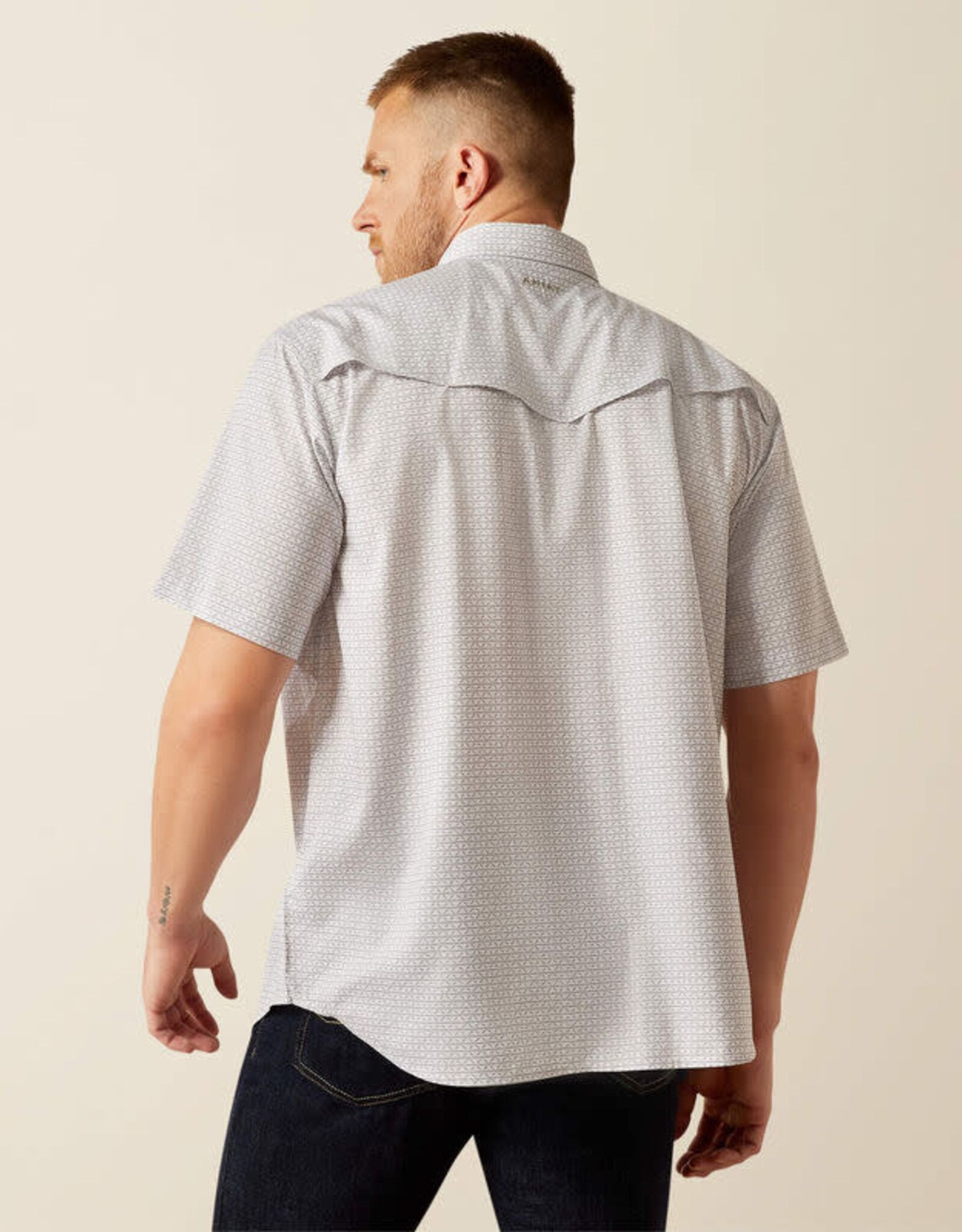 Ariat Ariat Mens Moonbeam Western Venttek Short Sleeve Snap Shirt