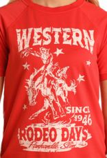 Womens Rock N Roll Scarlet Rodeo Days Boxy Short Sleeve T Shirt